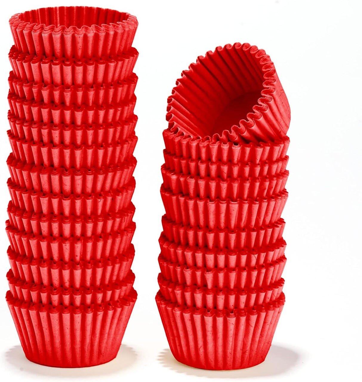 Mini Cupcake Liners 1 Inch Paper Cupcake Wrappers Baking Cups Small Muffin Liners 1000 Pieces Dessert Wrappers for Christmas Festival, Wine Red